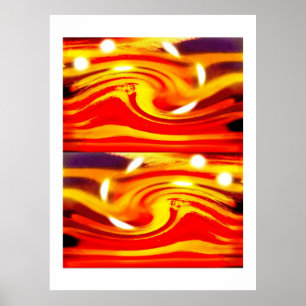 Sturm auf einem fernen Stern Kunst Poster
