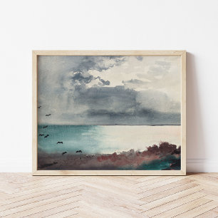 Sturm brechen, Küste Maine   Winslow Homer Poster
