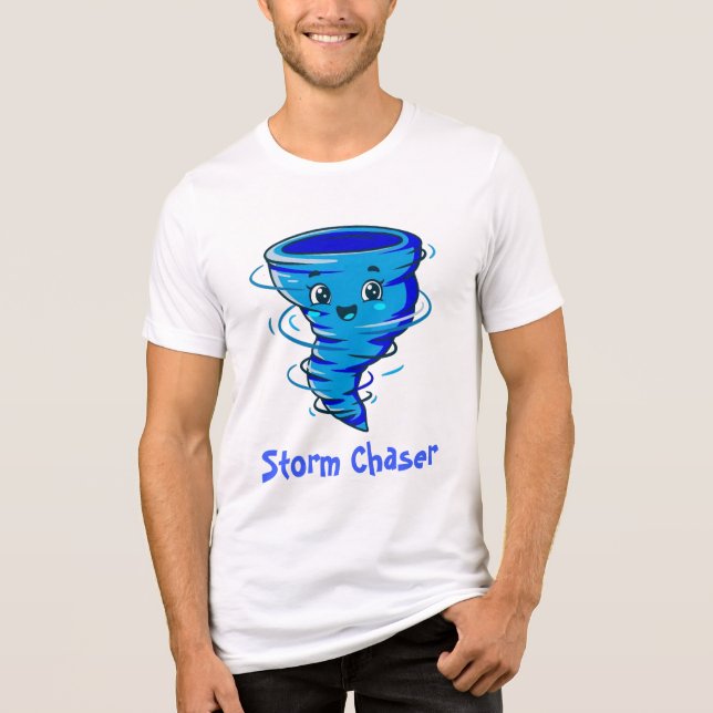 Sturm Chaser des Twonado-Jungen Männer-Shirt Tri-Blend Shirt (Vorderseite)