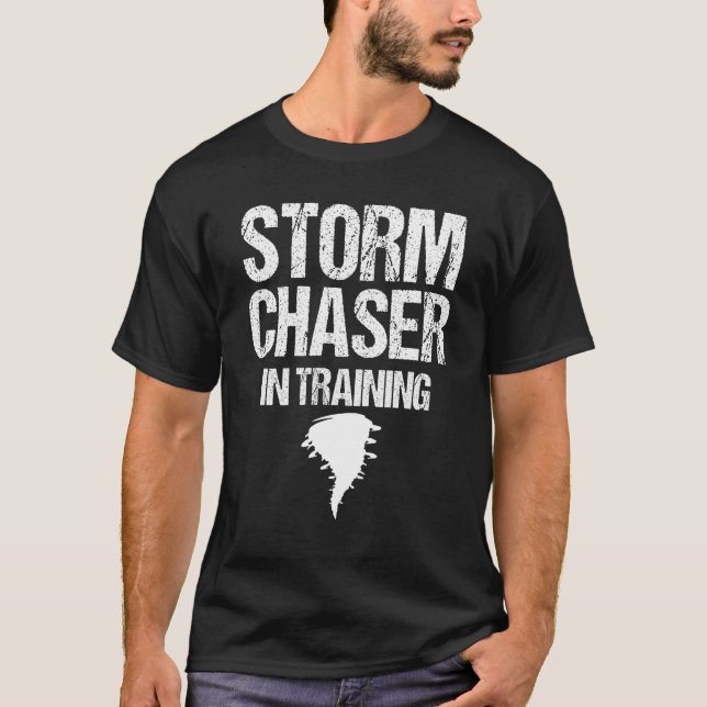 Sturm Chaser Jagd Wetter Hurrikan Tornado Twi T-Shirt (Vorderseite)