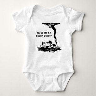 Sturm Chaser Tornado Twister Wettermeteorologie Baby Strampler