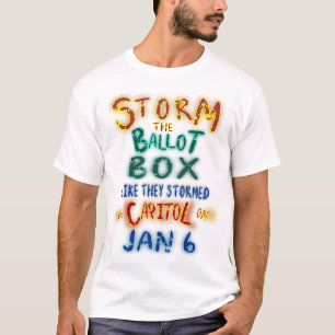 Sturm der Wahlurne, wie sie die Hauptstadt auf T-Shirt