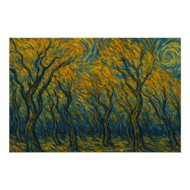 Sturm im Goldenen Wald Poster (Vorderseite)