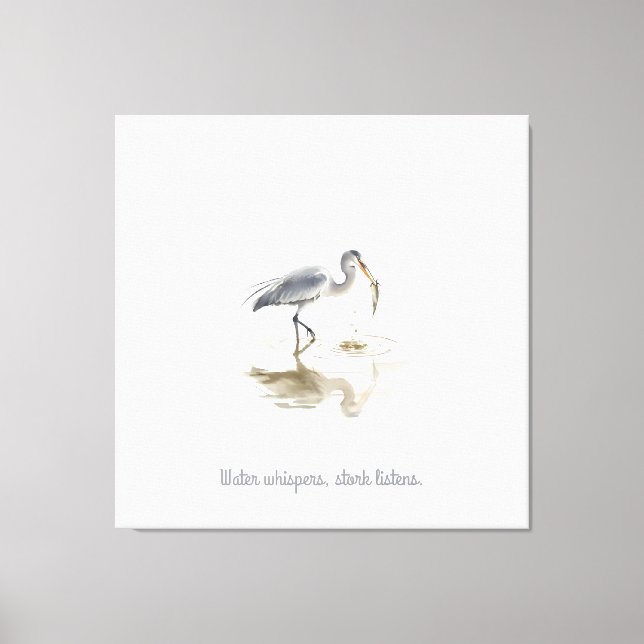 Sturm im Wasser Leinwanddruck (Vorderseite)