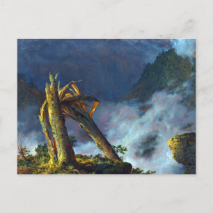 Sturm in den Bergen durch die Frederic Edwin Churc Postkarte