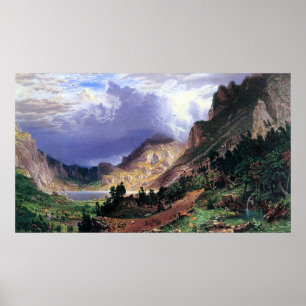 Sturm in den Rockies, Rosalie von Bierstadt Poster