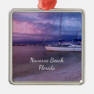 Sturm kommt nach Navarra Florida Platz Ornament Aus Metall