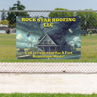 Sturm Tornado Reparatur Geschäftsstraße 2 anpassen Banner