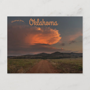 Sturm über den Bergen Oklahoma Postkarte