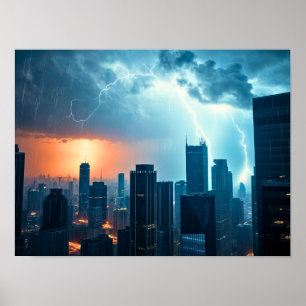 Sturm über die Megazität Poster