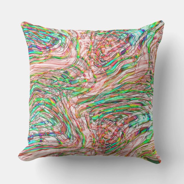 Sturm verdrehter Gleise Kissen (Vorderseite)