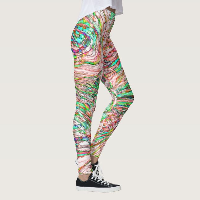 Sturm von verworrenen Gleisen Leggings (Rechts)