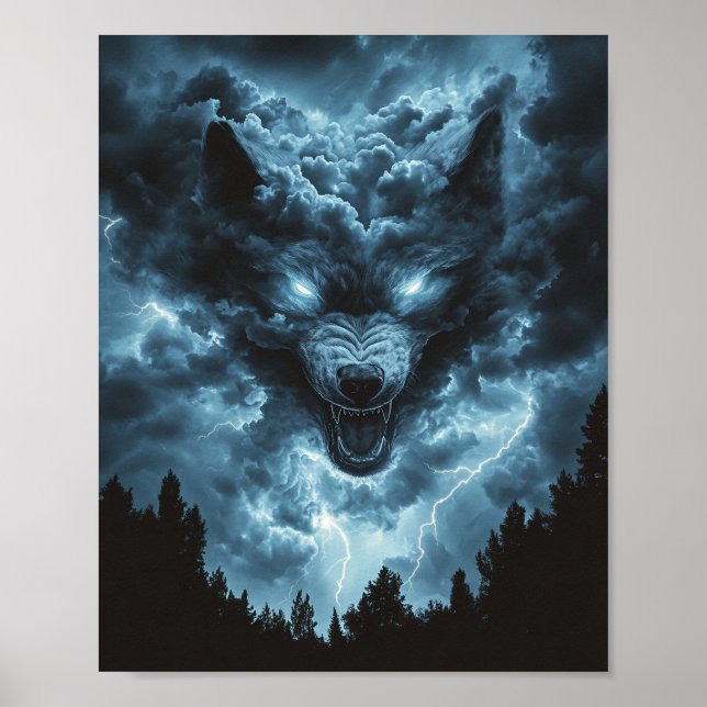 Sturm Wolf Geist Poster (Vorne)