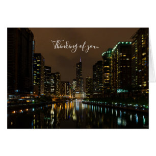 Sturmbrauen über Chicago Denken Sie an Ihre Karte