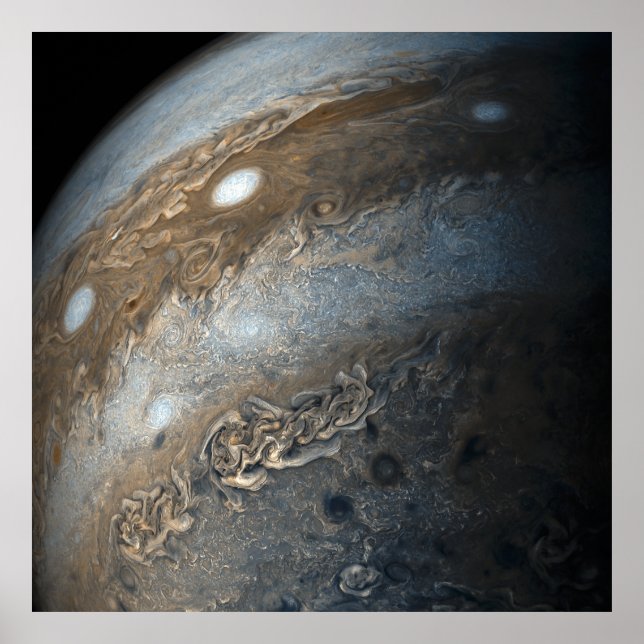 Stürme auf dem Jupiter von Juno Cam (2017) Poster (Vorne)