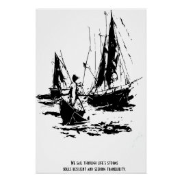 Stürme, Soule, widerstandsfähig und ruhig Poster