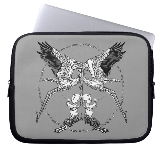 Stürme und Satyrer Laptopschutzhülle (Vorderseite)