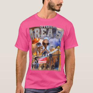 Stürmen Sie Gebiet 51 mit UFOs Außerirdischen T-Shirt