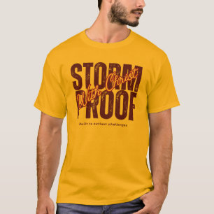 Sturmfest mit Christus - Bibelvers spirituell gelb T-Shirt