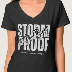 Sturmfest mit Christus Gott Spiritual Christ Schwa T-Shirt