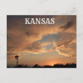 Sturmfluten mit Windmühle POST CARD. Postkarte