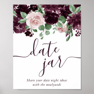 Stürmische Leidenschaften   Dramatisches lila Wein Poster