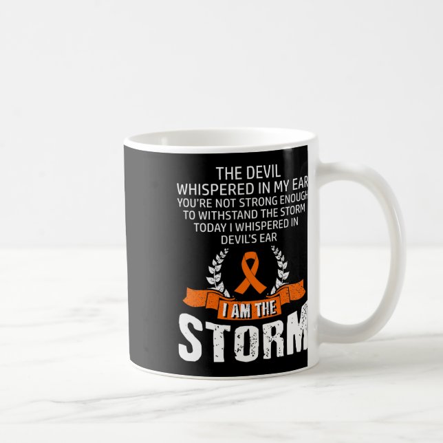 Stürmische Leukämie-Bewusstsein Kaffeetasse (Rechts)