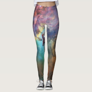 Stürmische Meere des Lagunennebels im Schützen Leggings