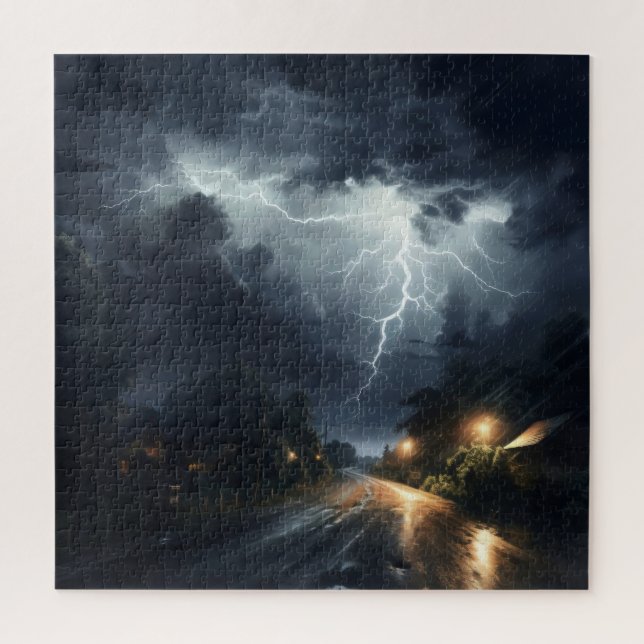 Stürmische Nacht Puzzle (Vertikal)