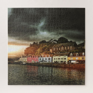 Stürmische Portree Isle Of Skye Schottland Reise Puzzle