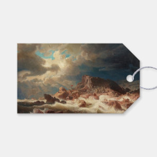 Stürmische See mit einem Schiffbruch (von Marcus L Geschenkanhänger
