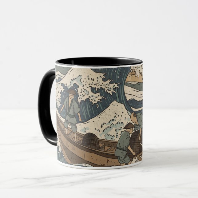 Stürmische See Tasse (Vorderseite Links)