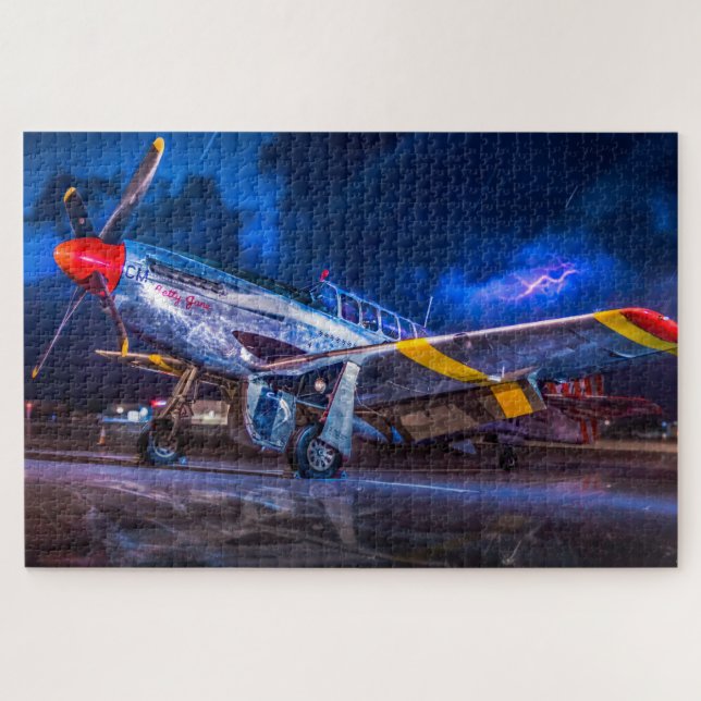 Stürmische Vorflugkontrolle Puzzle (Horizontal)