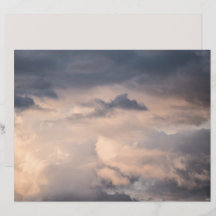 Stürmische Wolken Scrapbook Papier
