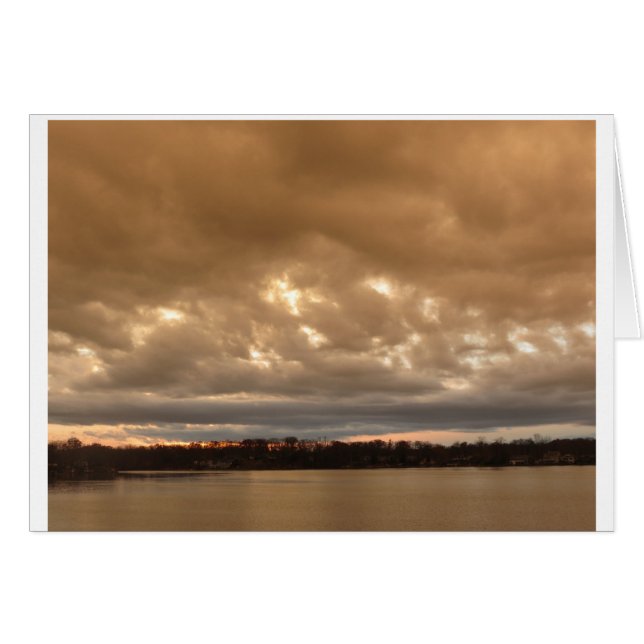 stürmischer Abendshimmel auf Pine See #3 (Vorderseite (Horizontal))