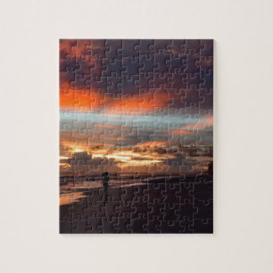 Stürmischer Sonnenuntergang Puzzle