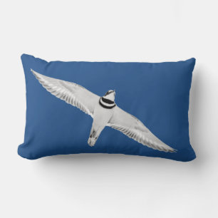 Stürmischer Tod auf blau Lendenkissen