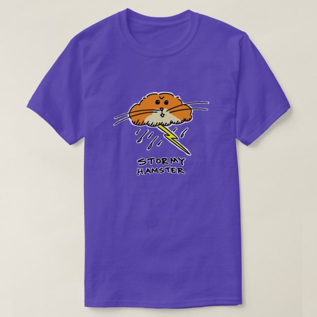 Stürmisches Hamster-T-Shirt T-Shirt (Design vorne)