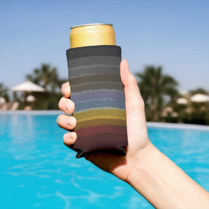 Stürmisches Salzwasser-Wasserfarben- Pop Of Color Selters Dosenkühler