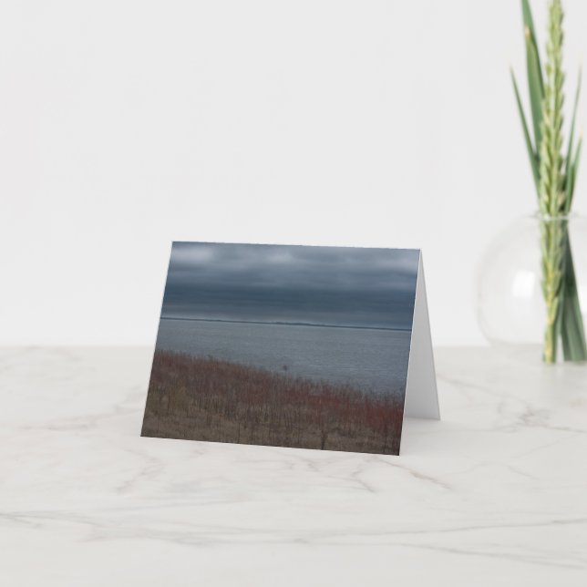 Stürmisches See notecard Karte (Vorderseite)