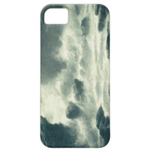 Stürmisches Ufer-Vintage Postkarte iPhone