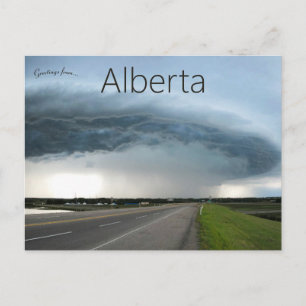 Stürmisches Wetter in Alberta Kanada Postkarte