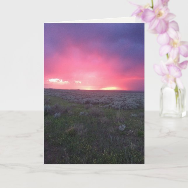 Sturmlicht Karte (Orchidee)