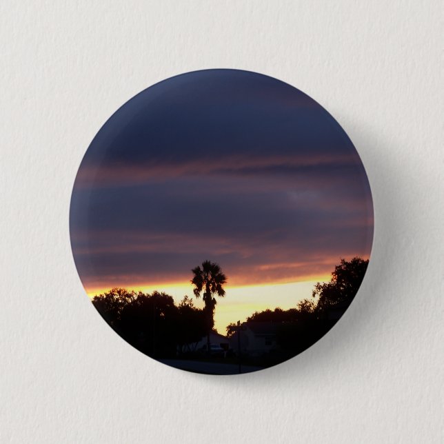 Sturmsonnenuntergang Button (Vorderseite)