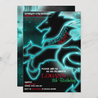 Sturmwolf-Blackout-Party Einladungen