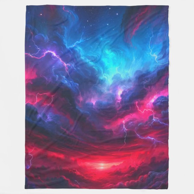 Sturmwolken Fleecedecke (Vorderseite)