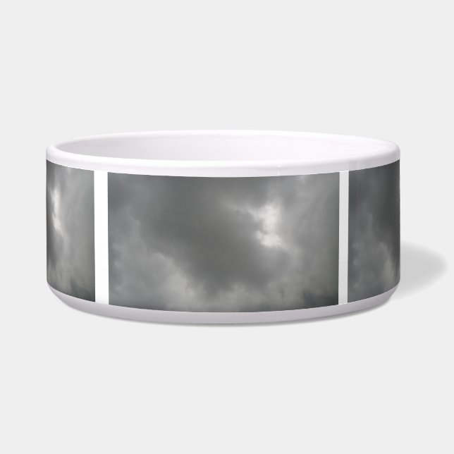 Sturmwolken-Hundeschüssel Napf (Vorderseite)