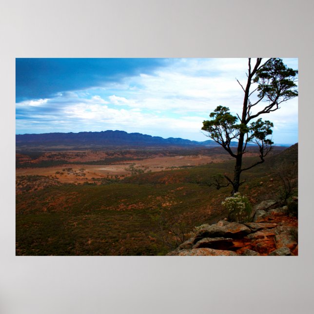 Sturmwolken im australischen Outback Poster (Vorne)