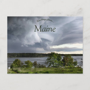 Sturmwolken in Maine USA Postkarte