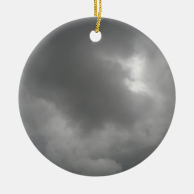 Sturmwolken Pendant Keramik Ornament (Vorne)